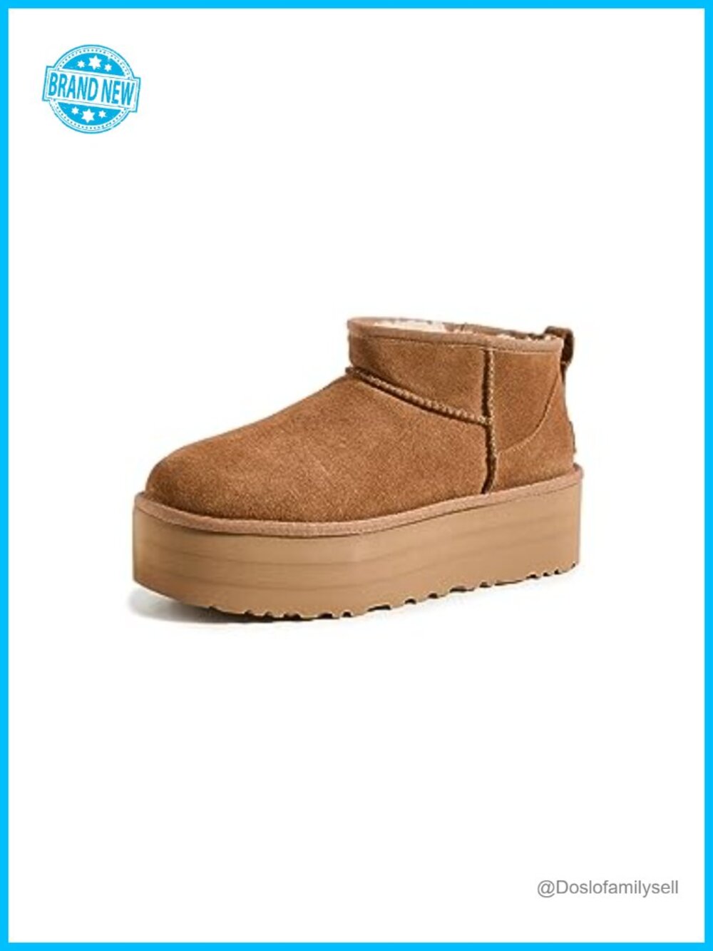 UGGplush Wool Lined Platform Ankle Bootie Suede 2 inch Platform